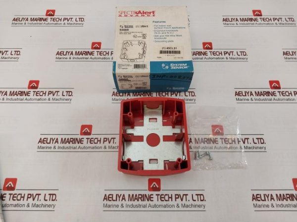 System Sensor Sbbr Red Wall-Mount Surface-Mount Back Box