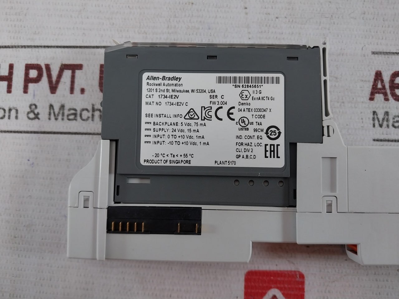 Allen-Bradley Rockwell Automation 1734-Ie2v Analog Voltage Input Module 24v - Image 6