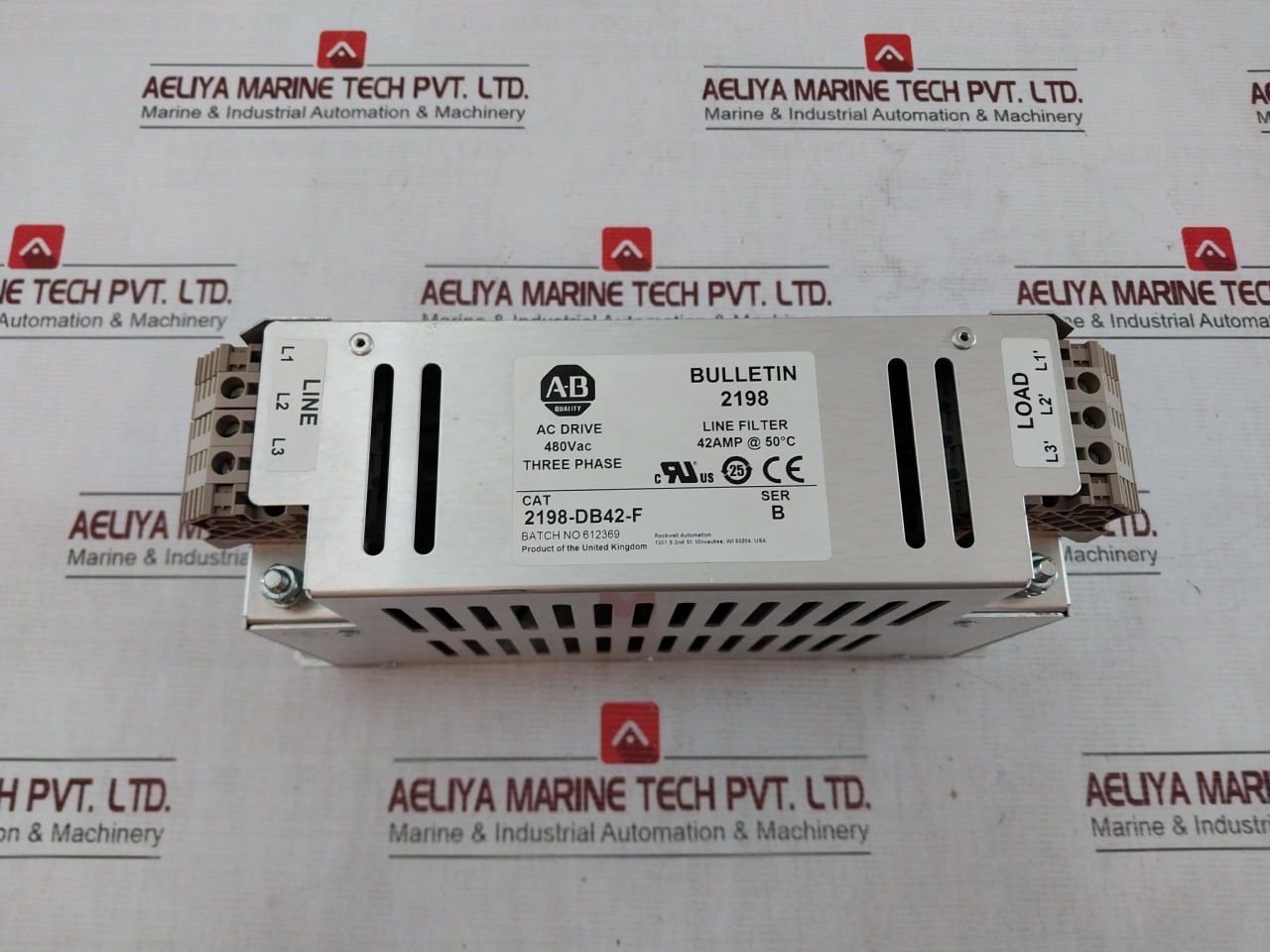 Allen-Bradley A-B Quality 2198-Db42-F Line Filter 480v - Image 6