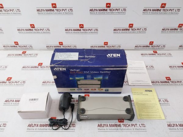 Aten Vs164 4-Port Dvi Video Splitter With Ac Adaptor 240v
