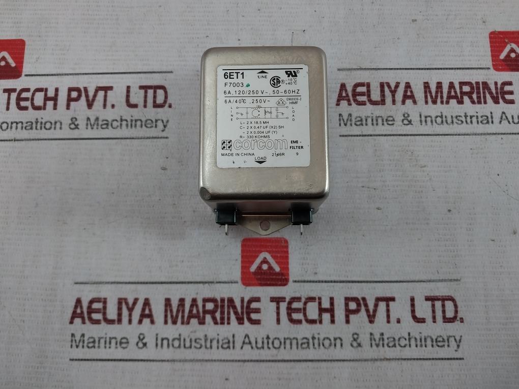 Corcom 6et1 Emi Filter 250v