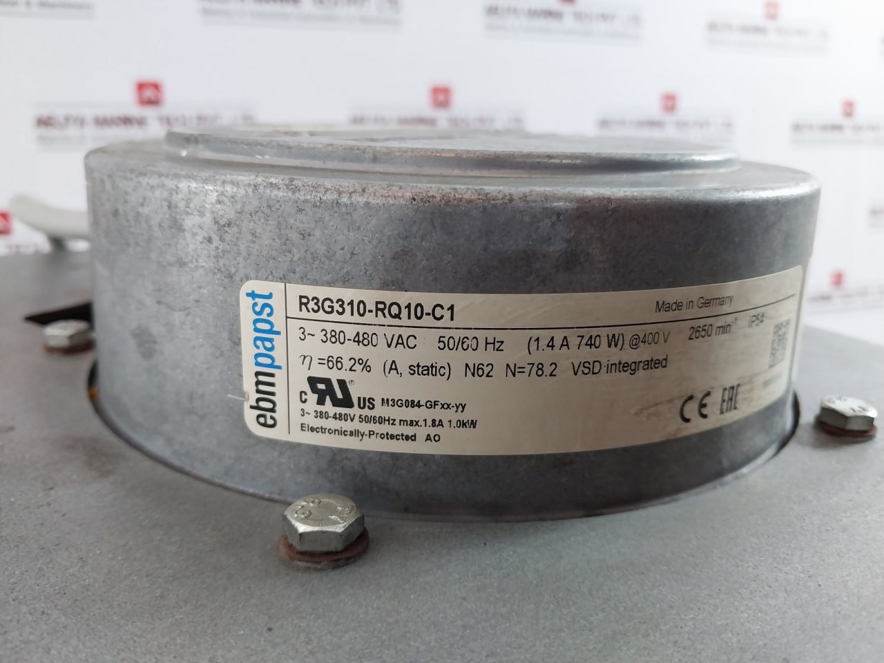 Ebmpapst R3g310-Rq10-C1 Inducer Blower Motor 480 V - Image 6