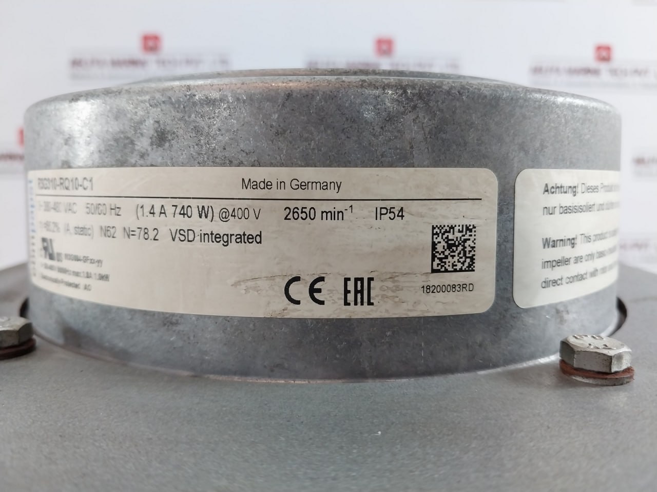 Ebmpapst R3g310-Rq10-C1 Inducer Blower Motor 480 V - Image 7