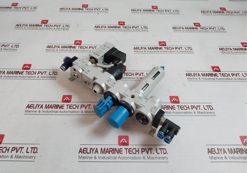 Festo Hee-D-Mini-24 Filter Regulator Shut On Off Valve 250v - Image 3