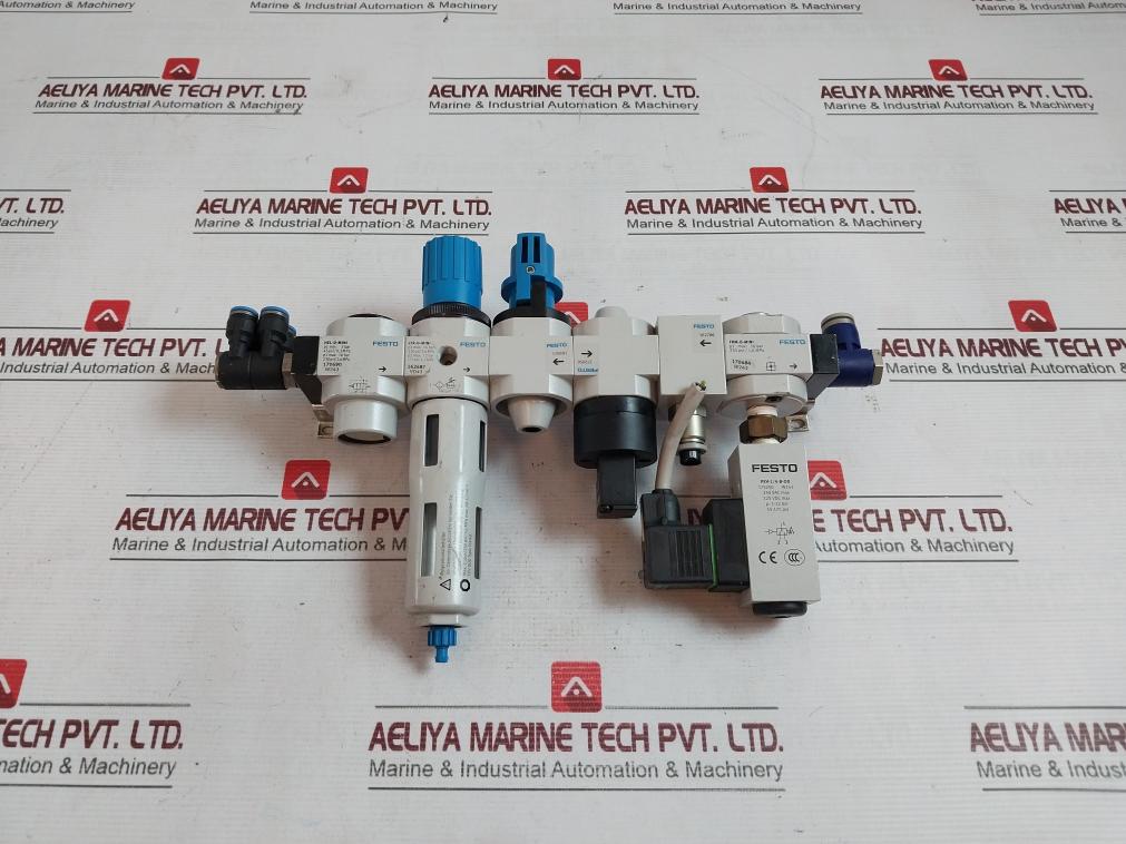 Festo Hee-D-Mini-24 Filter Regulator Shut On Off Valve 250v - Image 4