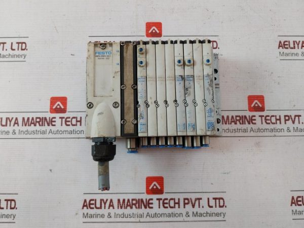 Festo Vmpa-Kms1-24-5 Pneumatic Solenoid Valve Manifold Assy 10bar