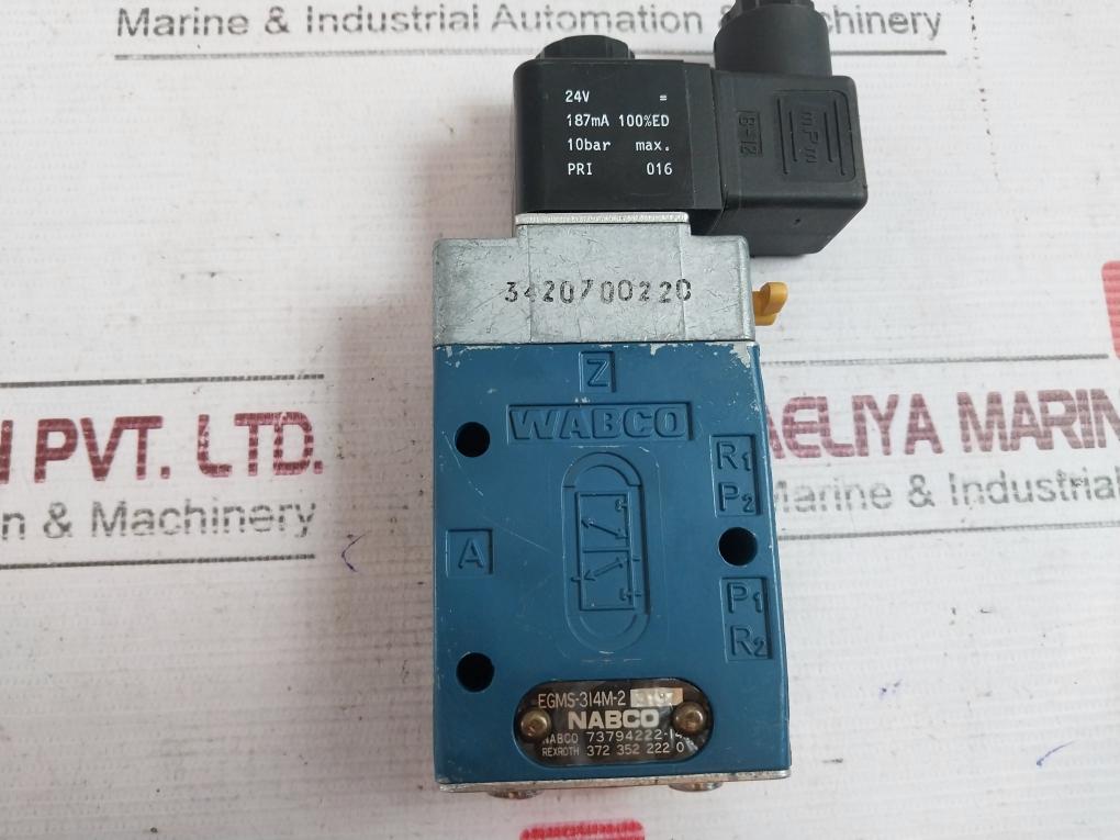 Nabco Egms-314m-2 Solenoid Valve 24v