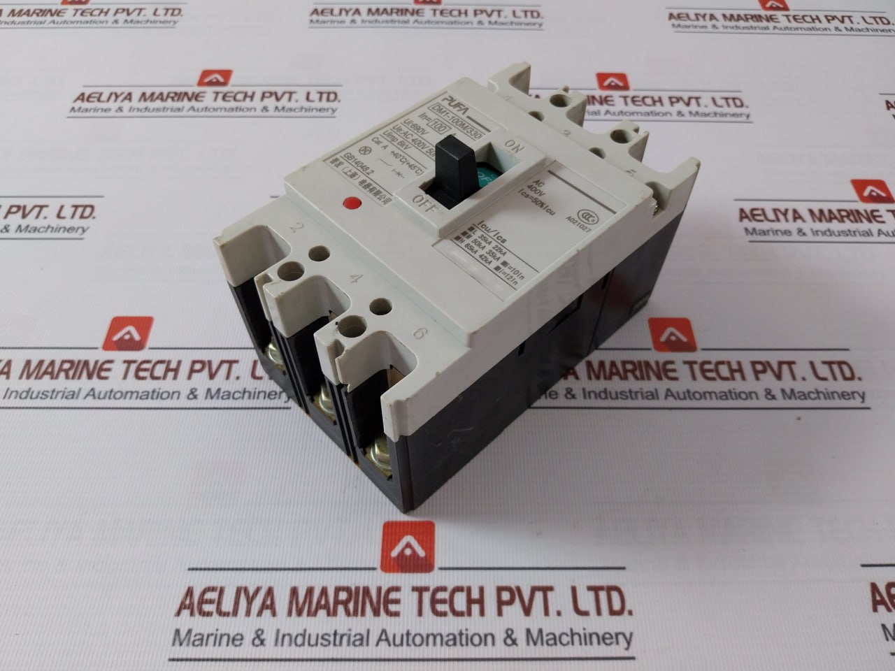 Pufa Dm1-100m/3300 Moulded Case Circuit Breaker 690v - Image 3