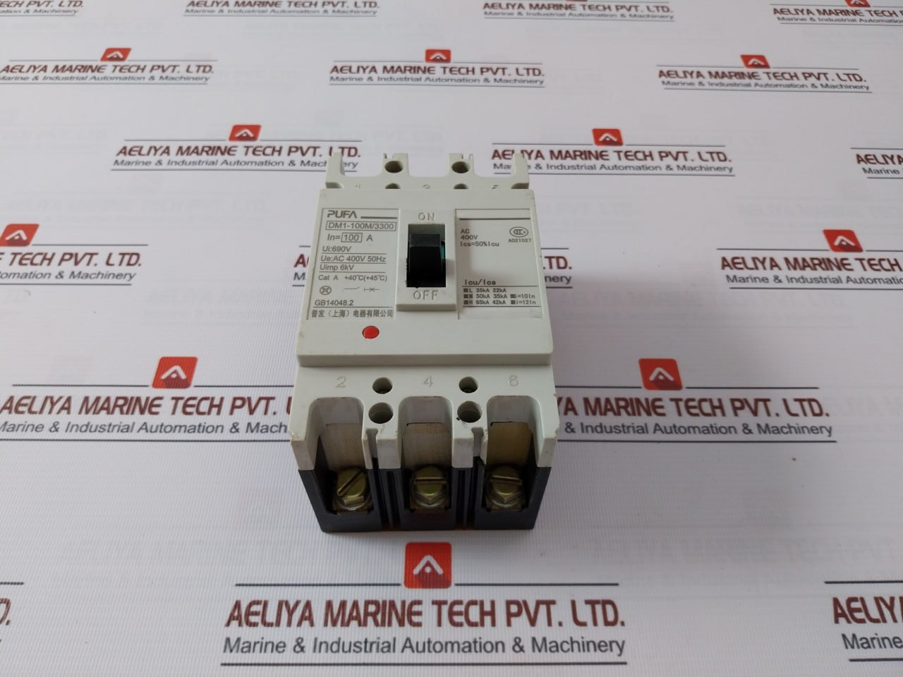 Pufa Dm1-100m3300 Moulded Case Circuit Breaker 690v
