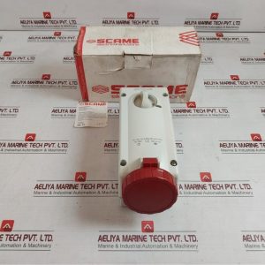 Scame 561.32864 Interlocked Socket-Red 690v