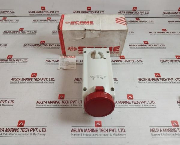 Scame 561.32864 Interlocked Socket-Red 690v