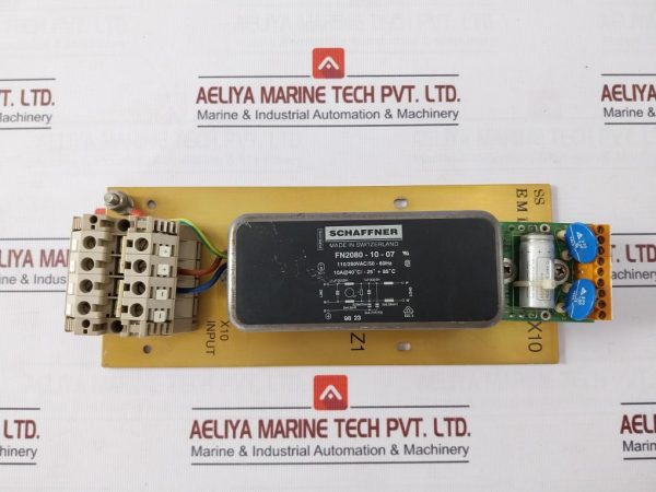 Schaffner Fn2080-10-07 Power Line Filter Pcb 250v