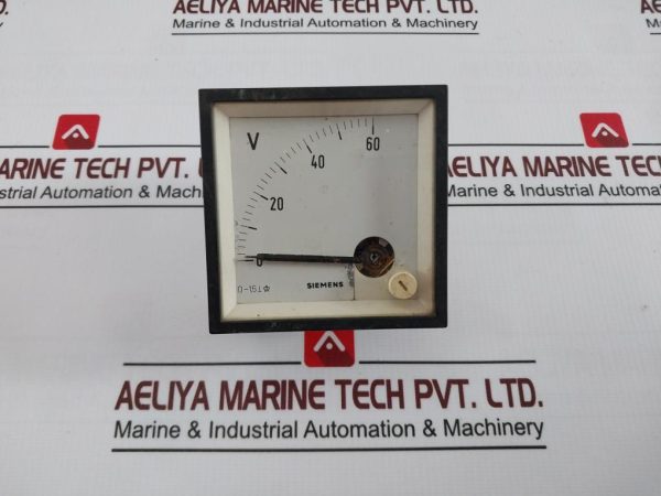 Siemens 0 To 60v Volt Meter 60v
