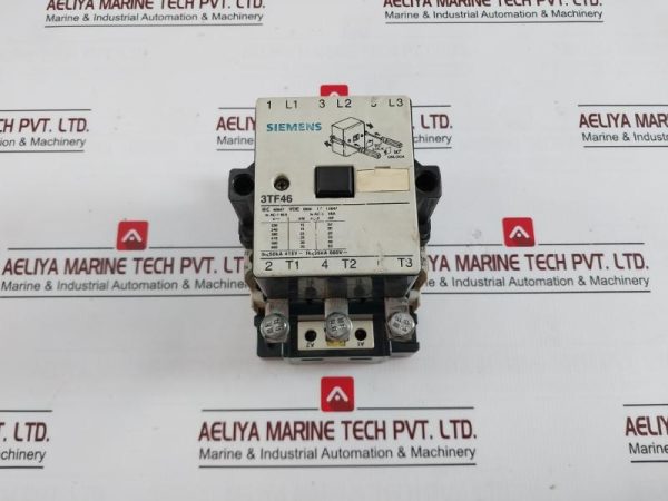 Siemens 3tf46 Power Contactor Din Rail 3 Pole 660v