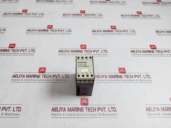 Siemens 3un8 002 Thermal Motor Protection Control Unit Relay 110v
