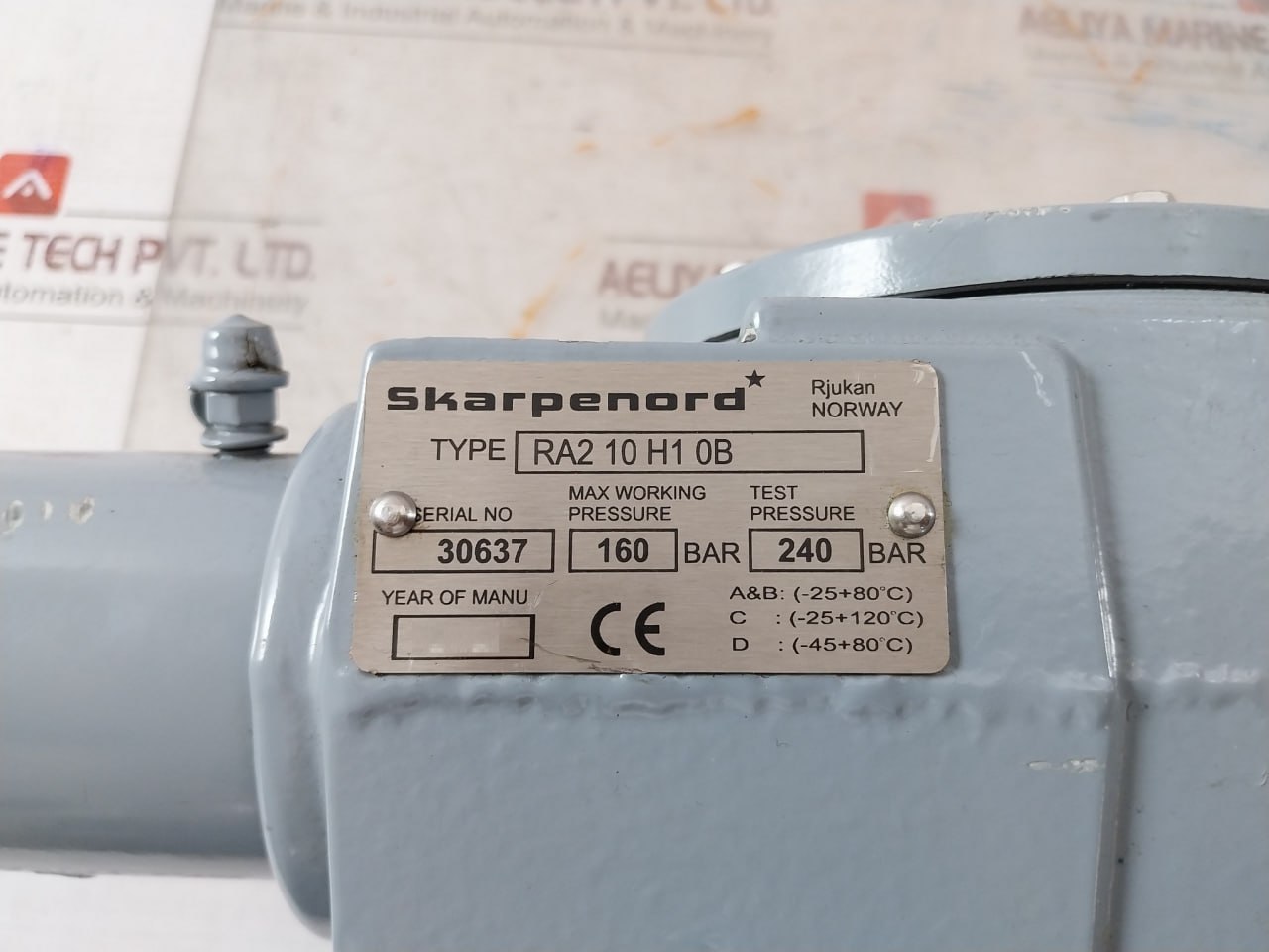Skarpenord Ra2 10 H1 0b Actuator 240bar - Image 6