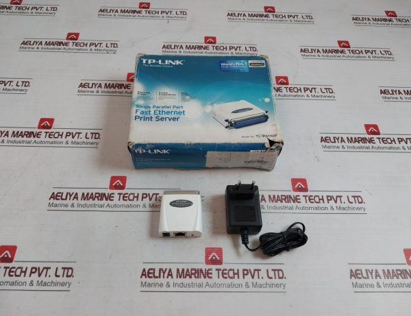 Tp-Link Tl-Ps110p Single Parallel Port Fast Ethernet Print Server With Charger