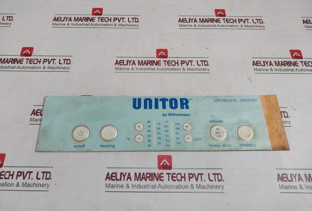 Unitor Ultrasonic Cleaner User Interface Panel