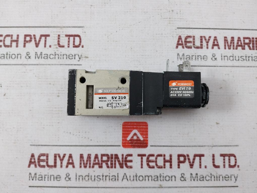 Yonwoo Sv 210 Solenoid Valve 220v