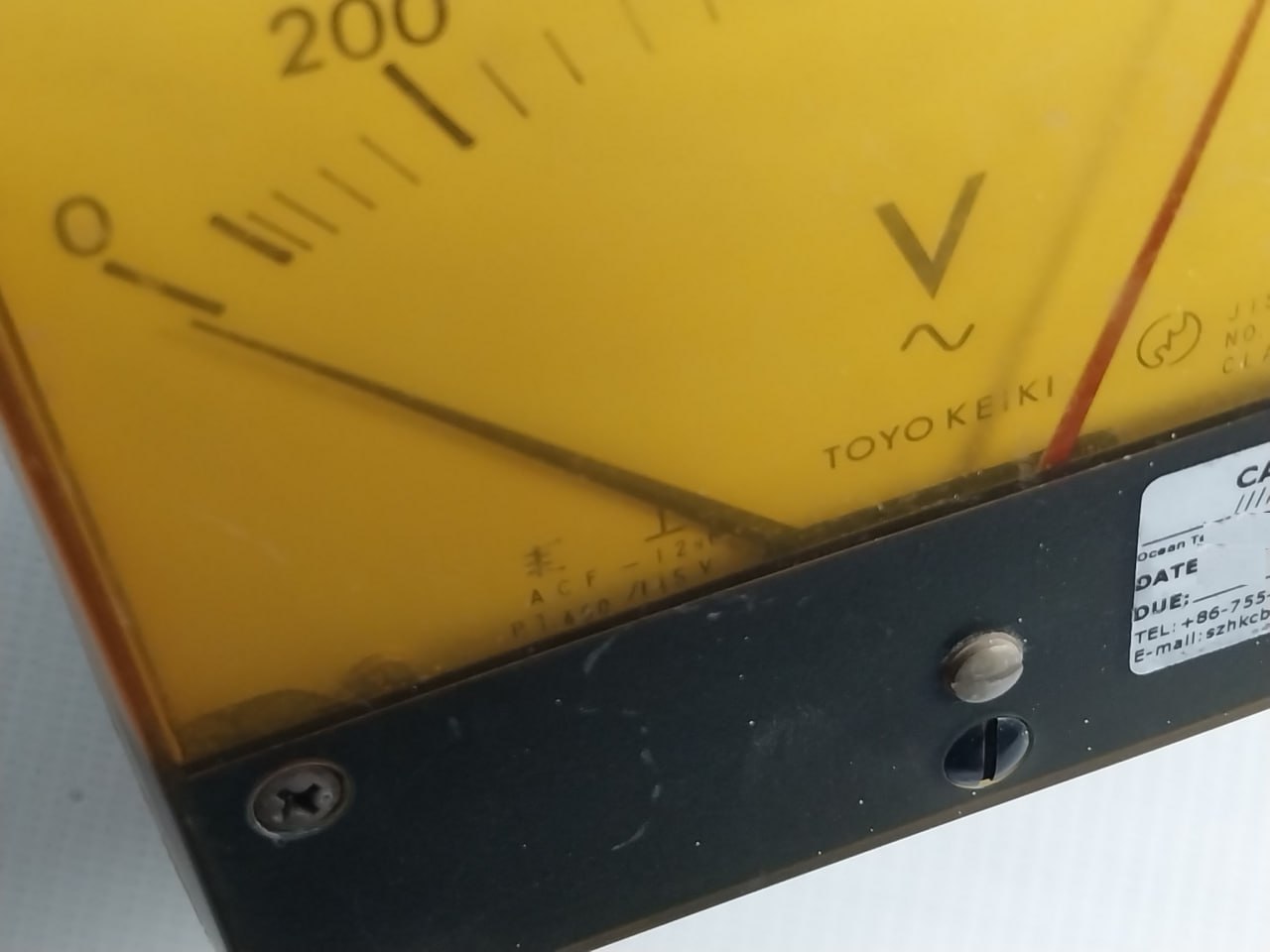 Toyo Keiki Acf-12nb Volt Meter 600v - Image 6