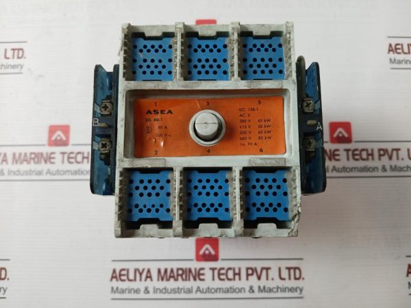 Asea Eg 80-1 Phase Heavy Duty Contactor 600v