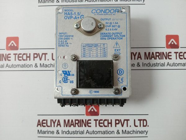 Condor Ha5-1.5/Ovp-A+G D.C Power Supply 240v