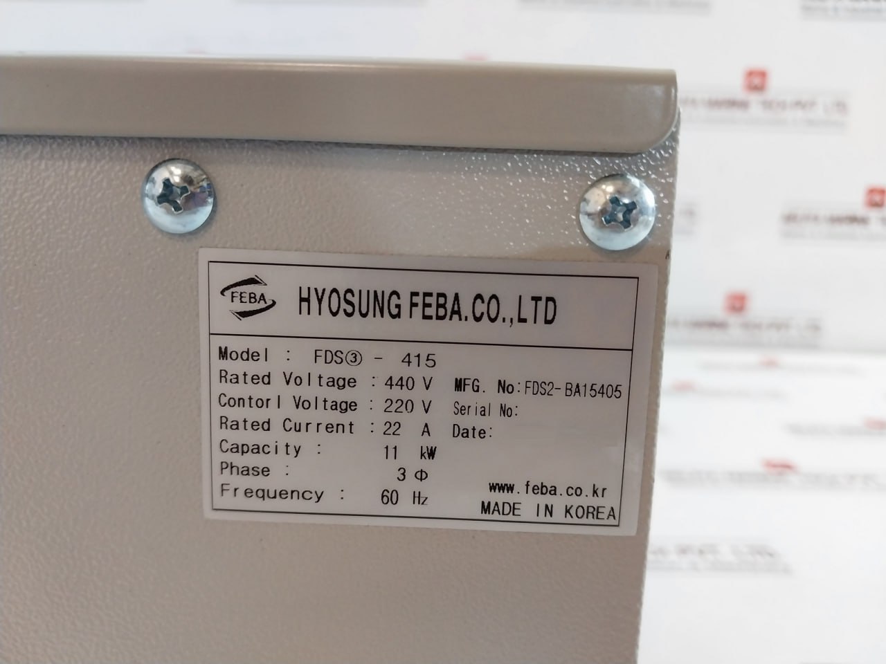 Feba Fds3-415 Induction Motor Controller 440v - Image 8