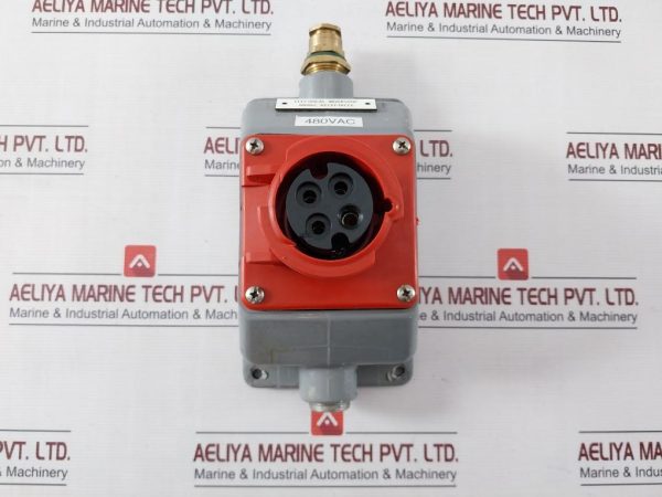 Hubbell 420r7w Pin & Sleeve Iec Receptacle Device 480v