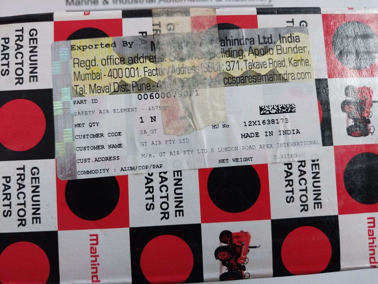 Mahindra 006000790f1 Filter Assembly Safety - Image 10