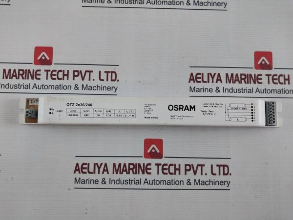 Osram Qtz 2x36240 Electronic Control Gear Ballast 350v