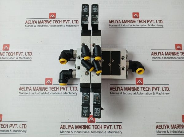 Parker 9121594806x Manifold Bar And Solenoid Valve 24 V