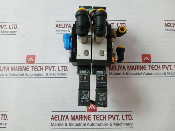 Parker P2lbx512esnxxx Pneumatic Solenoid Valve Assembly 24v