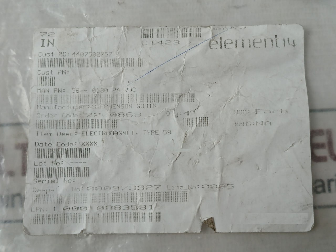 Stephenson Gobin 2 58 0323 Za01 Electromagnet 24v - Image 6