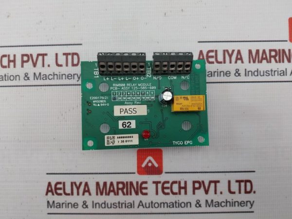 Tyco Epg Rim800 Mx Relay Interface Module Pcb Card 94v