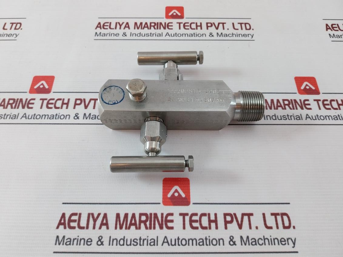 V-572sct 316ss Block And Bleed Manifold Valve