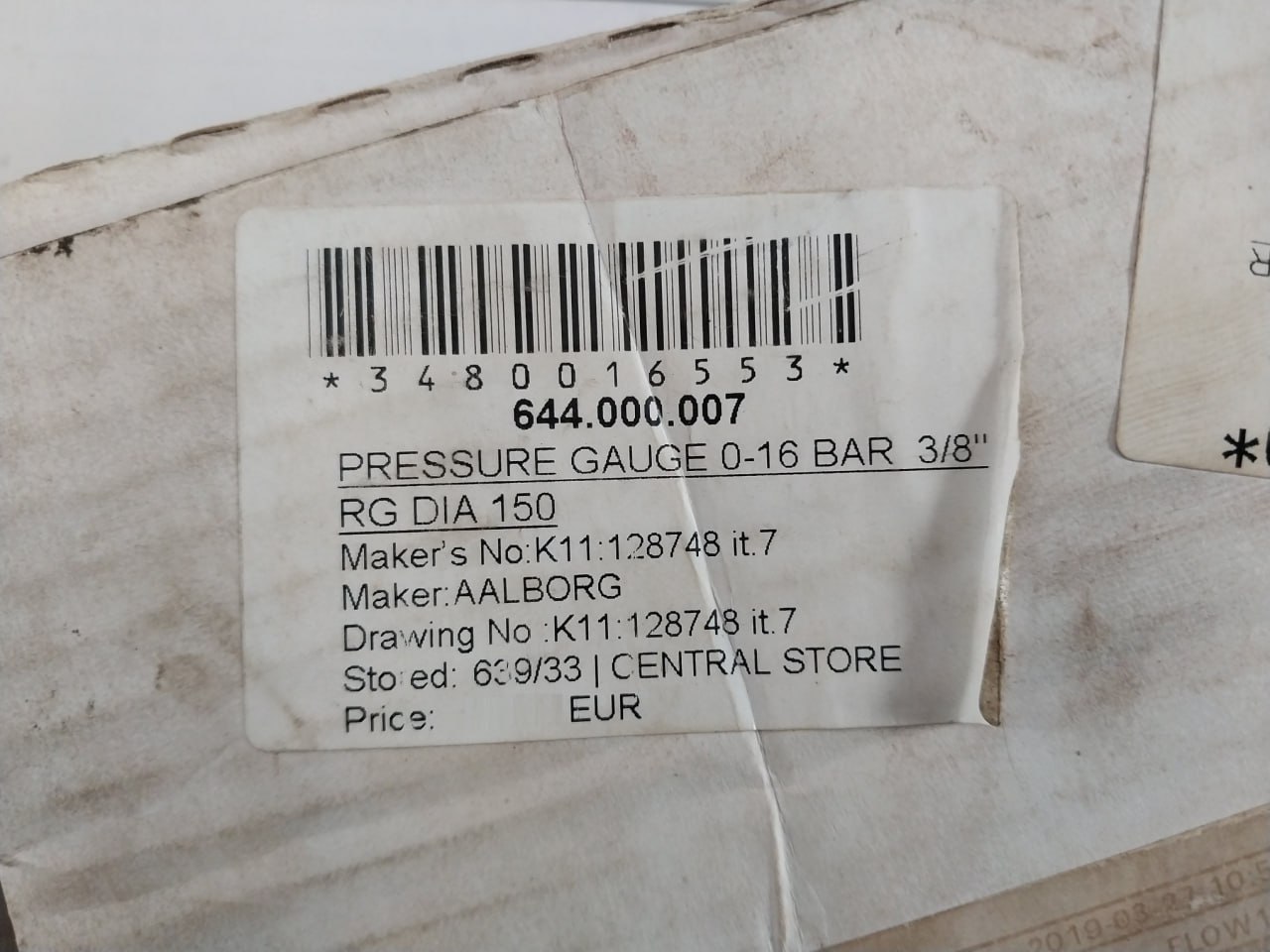 Wika En 837-1 Pressure Gauge 16bar - Image 7