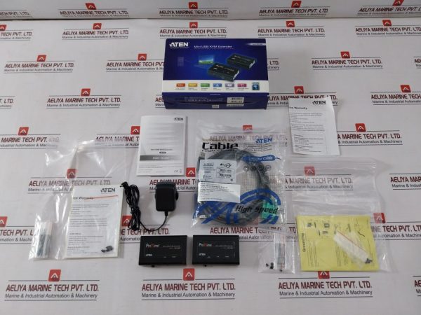 Aten Ce100 Mini Usb Kvm Extender Set With Ac Adapter & Cable Set 240v
