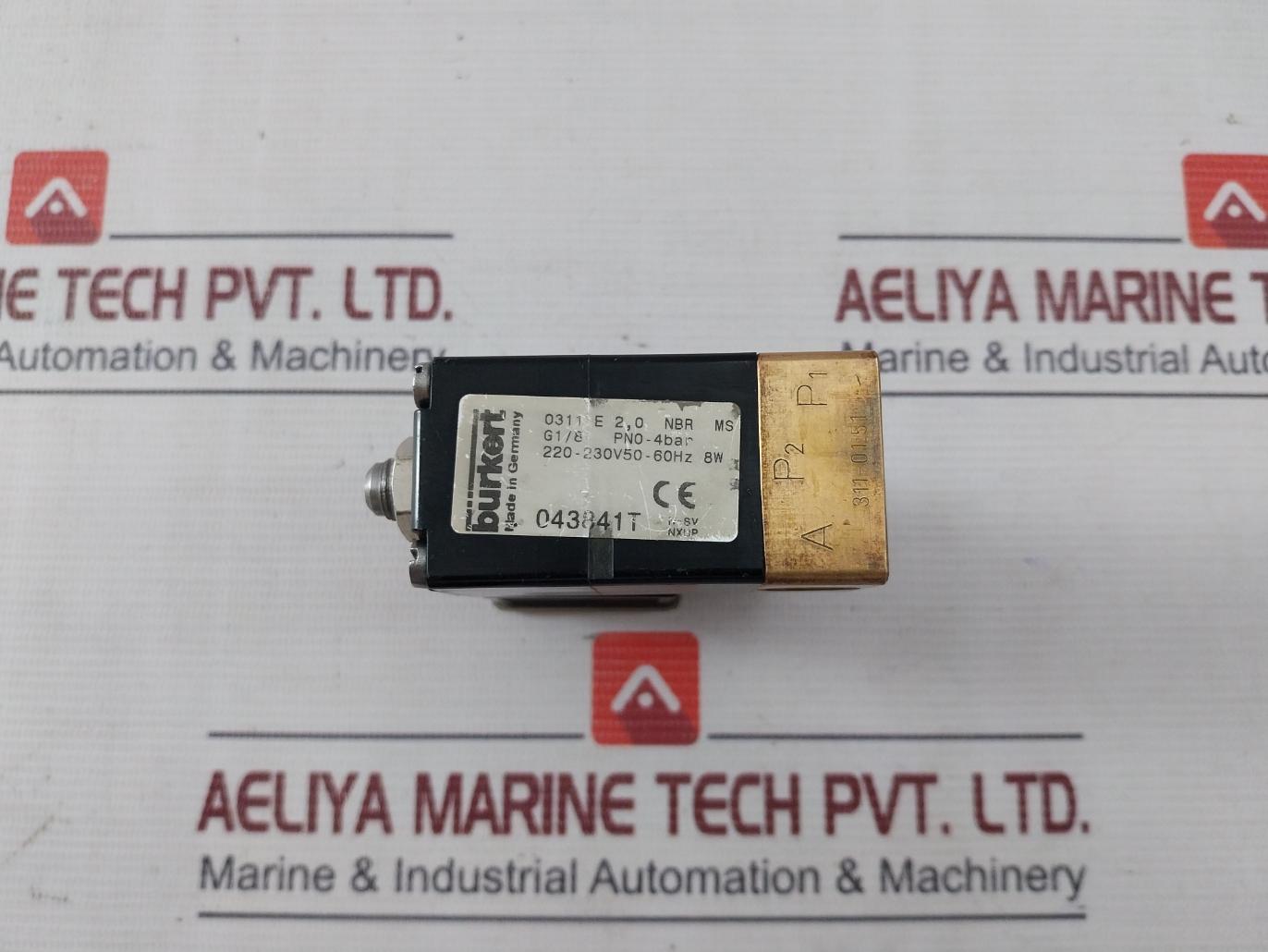 Burkert 0311 E 2,0 Nbr Ms Plunger Solenoid Valve 230v