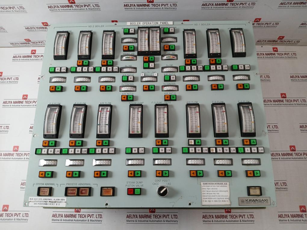 Kawasaki Boiler Operation Panel 600 °C