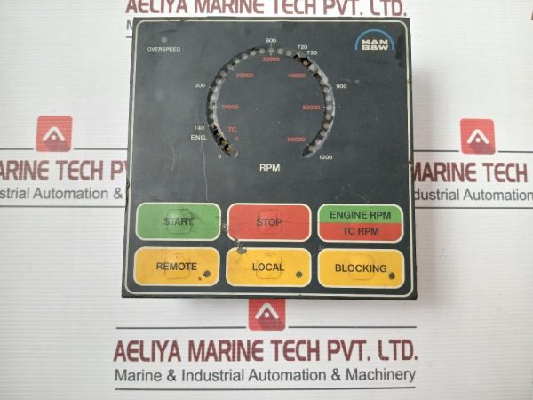 Man B&W 0-1200 Rpm Indicator 24v