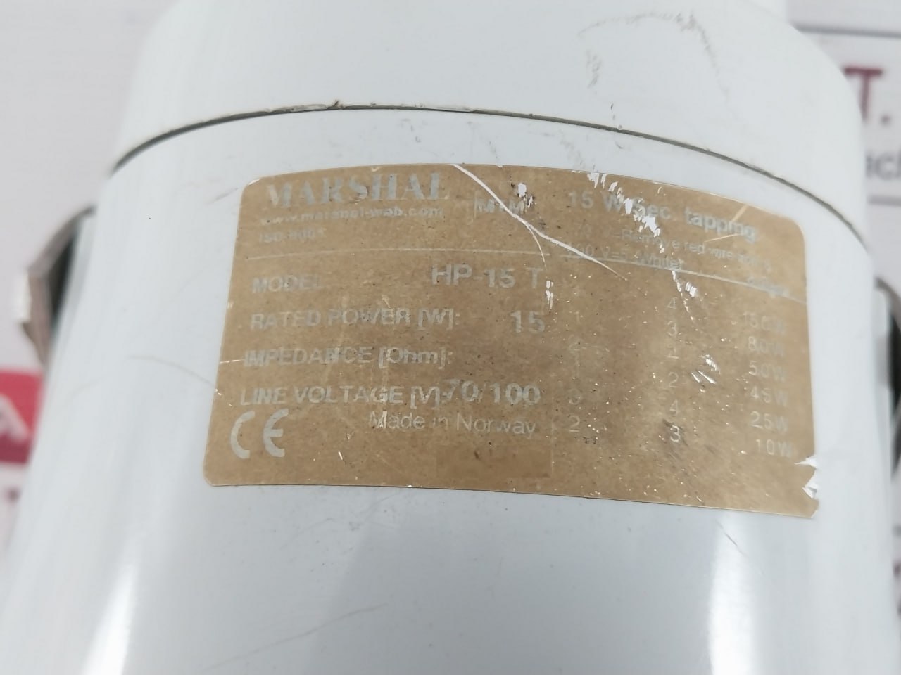 Marshal Hp-15 T Weatherproof Loudspeaker 100v - Image 8