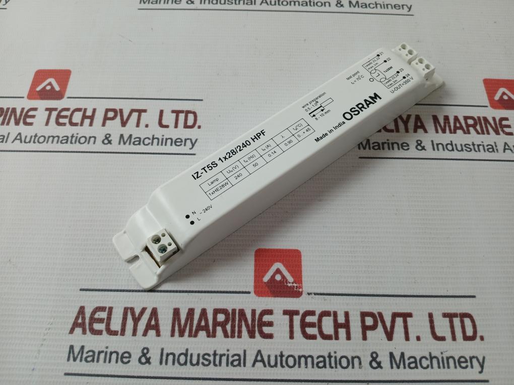 Osram Iz-T5s 1x28/240 Hpf Electronic Control Gear 350v - Image 3