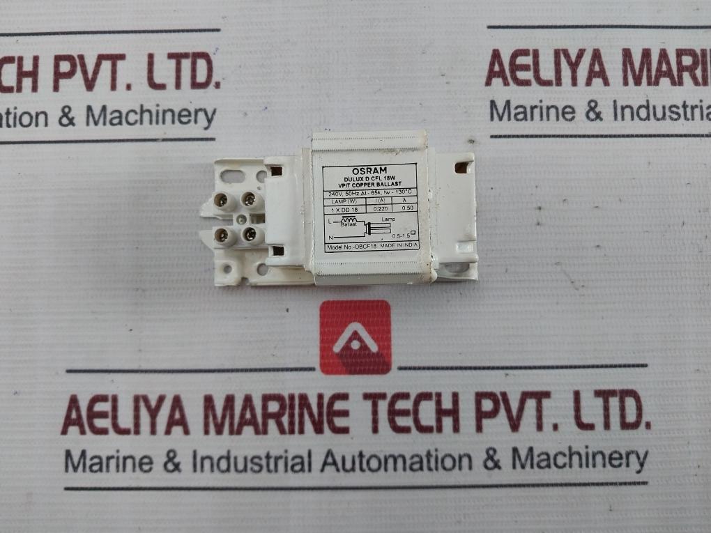 Osram Obcf18 Vpit Copper Ballast 250v