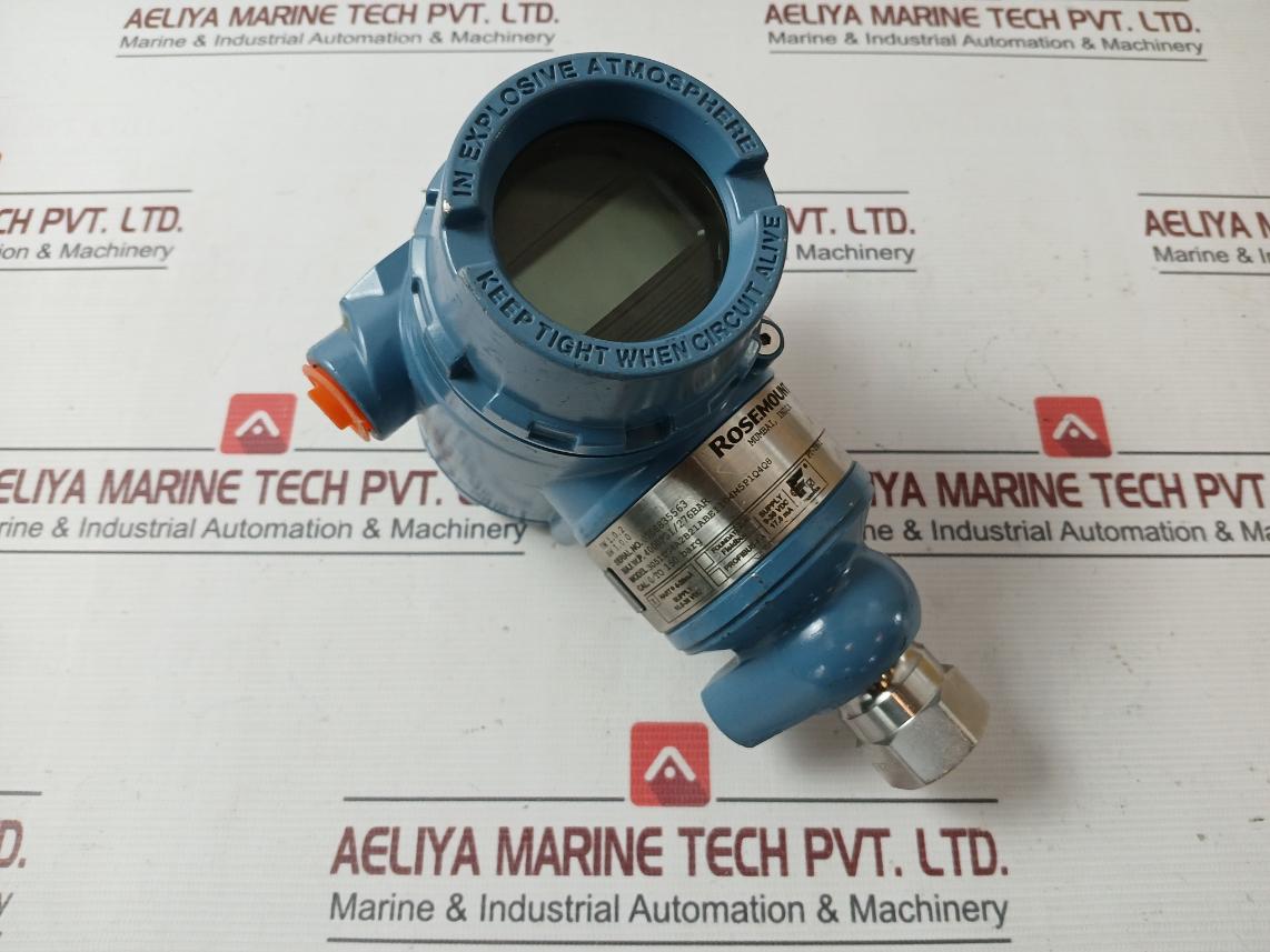 Rosemount 3051tg4a2b21abei1d4m5p1q4q8 Gauge Pressure Transmitter 30v - Image 3