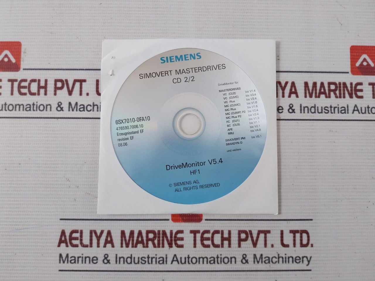 Siemens 6sx7010-0fa10 Simovert Masterdrives Cd Set - Image 4