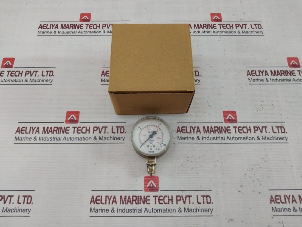 Wika 0-315 Bar Oxygen Air Pressure Gauge
