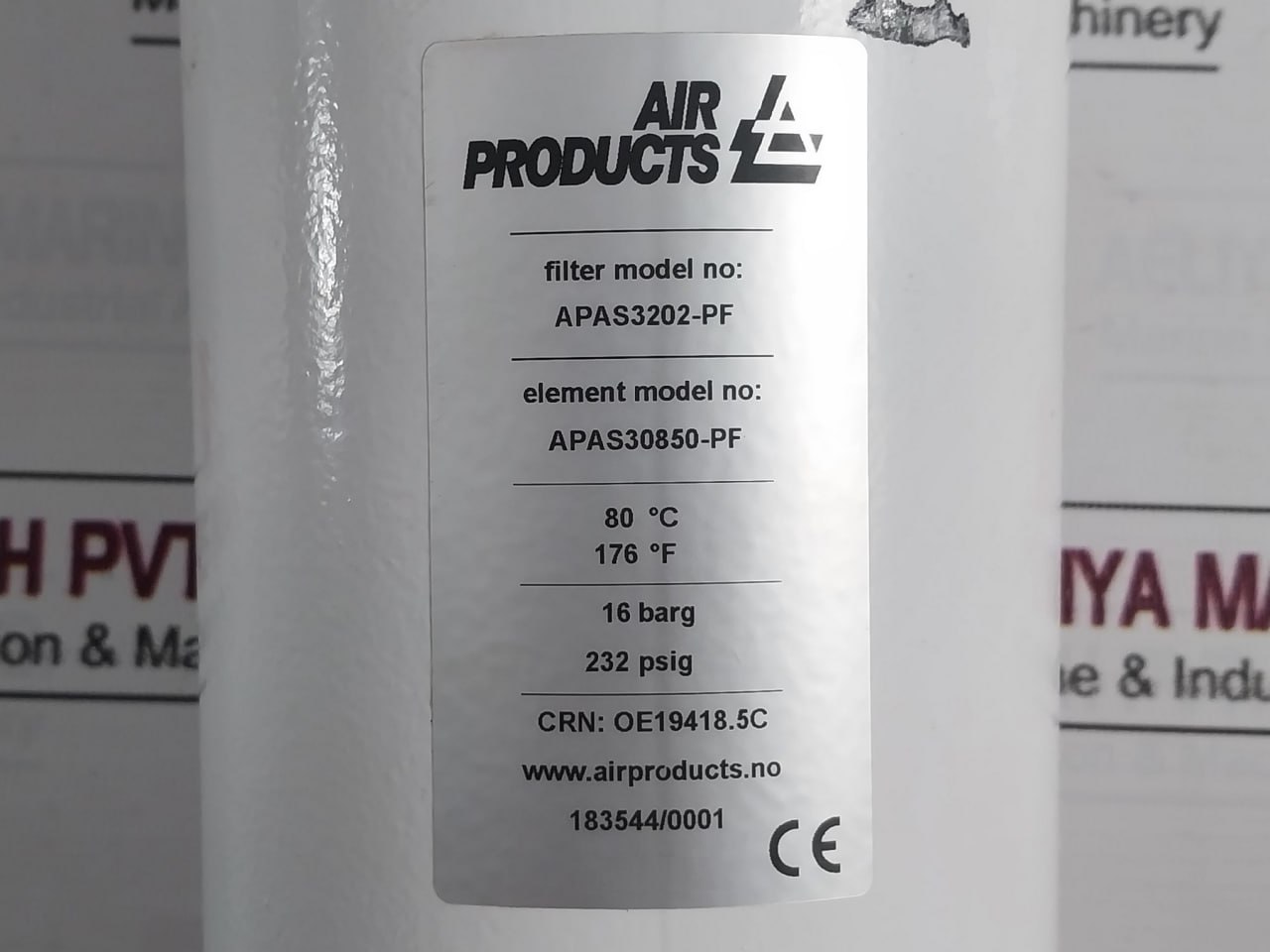 Air Products Apas3202-Pf Filter Element 80°C - Image 6