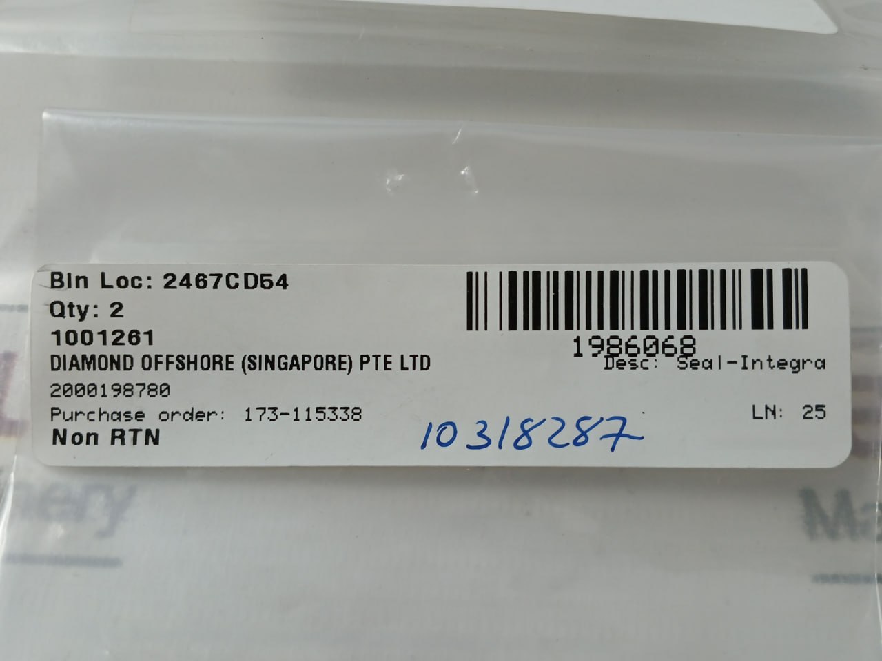 Caterpillar 198-6068 Integral Seal Gasket Fits Cat - Image 6