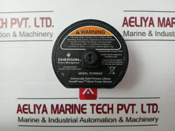 Emerson 701pbkkf Black Power Module 230ma