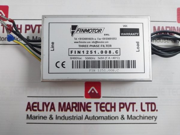 Finmotor Fin1251.008.C Three Phase Filter 480v - Image 7